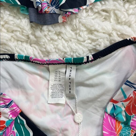 Trina Turk Shirred Hipster Bikini - Picture 6 of 8